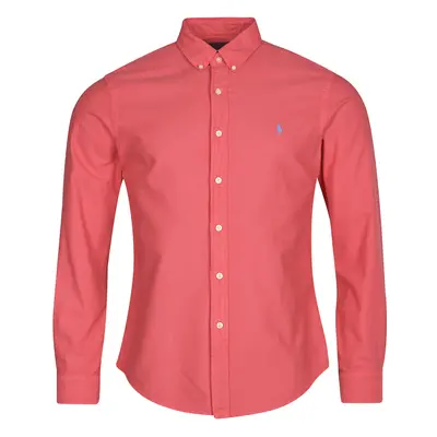 Polo Ralph Lauren CHEMISE AJUSTEE SLIM FIT EN OXFORD LEGER Hosszú ujjú ingek Piros