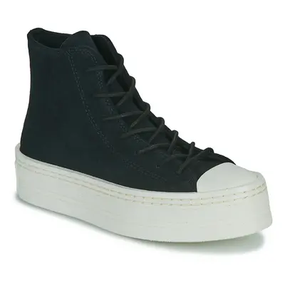 Converse CHUCK TAYLOR ALL STAR MODERN LIFT PLATFORM MONO SUEDE Magas szárú edzőcipők Fekete