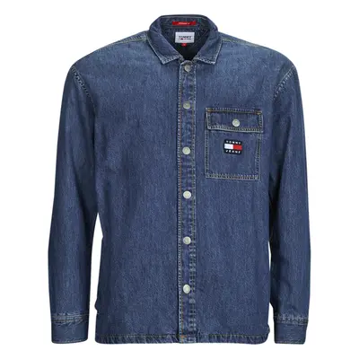 Tommy Jeans TJM CLASSIC DENIM OVERSHIRT Hosszú ujjú ingek Kék