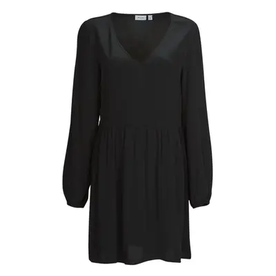 Vila VIFINI L/S SHORT DRESS Rövid ruhák Fekete