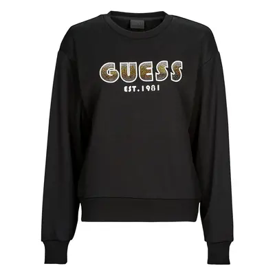 Guess CN SHADED LOGO SWEATSHIRT Pulóverek Fekete