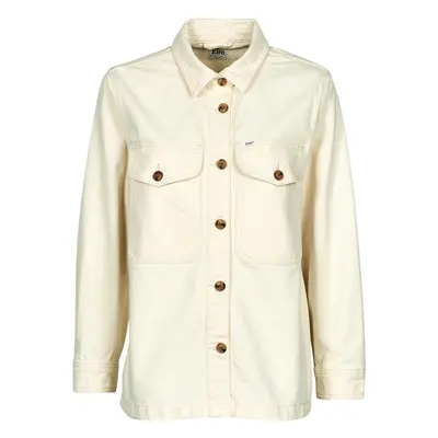 Lee SERVICE OVERSHIRT Farmerkabátok Bézs