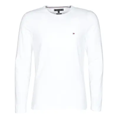 Tommy Hilfiger STRETCH SLIM FIT LONG SLEEVE TEE Hosszú ujjú pólók Fehér