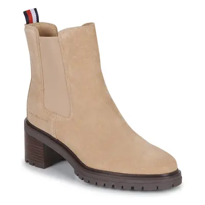 Tommy Hilfiger Outdoor Chelsea Mid Heel Boot Csizmák Bézs