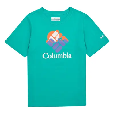 Columbia Valley Creek Short Sleeve Graphic Shirt Rövid ujjú pólók Kék