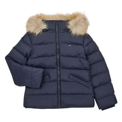 Tommy Hilfiger ESSENTIAL DOWN FUR HOOD JACKET Steppelt kabátok Kék