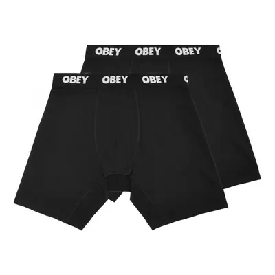 Obey Established work 2 pack boxers Boxerek Fekete