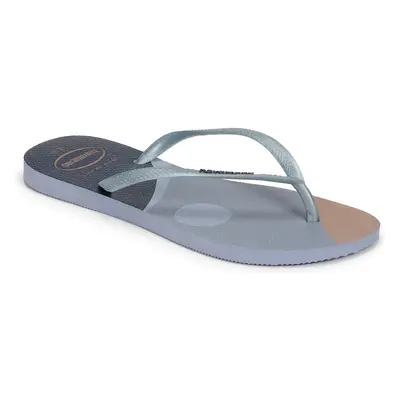 Havaianas SLIM PALETTE GLOW Lábujjközös papucsok Kék