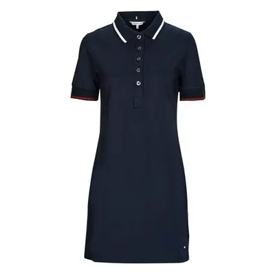 Tommy Hilfiger REG SPLIT GLB STP POLO DRS SS Rövid ruhák Tengerész