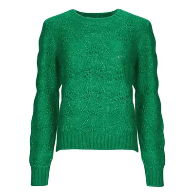 Pieces PCBIBBI LS O-NECK KNIT NOOS BC Pulóverek Zöld