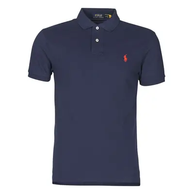 Polo Ralph Lauren POLO AJUSTE SLIM FIT EN COTON BASIC MESH Rövid ujjú galléros pólók Tengerész