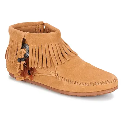 Minnetonka CONCHO FEATHER SIDE ZIP BOOT Csizmák Barna