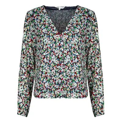 Only ONLDANIELLE FR L/S V-NECK LUREX TOP PTM Blúzok Sokszínű