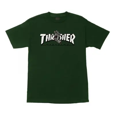 Santa Cruz T-shirt thrasher screaming logo ss Pólók / Galléros Pólók Zöld