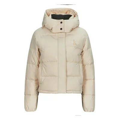 Calvin Klein Jeans MONOLOGO NON DOWN SHORT PUFFER Steppelt kabátok Bézs