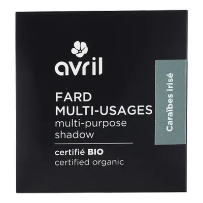 Avril Certified Organic Eyeshadow - Caraïbes Irisé Szem alapozók Kék