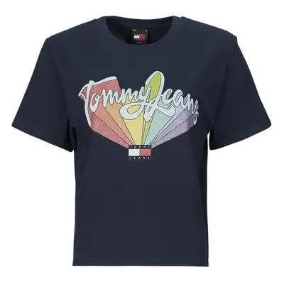 Tommy Jeans TJW BXY RAINBOW FLAG TEE Rövid ujjú pólók Tengerész