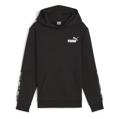 Puma ESS TAPE CAMO HOODIE TR B Pulóverek Fekete