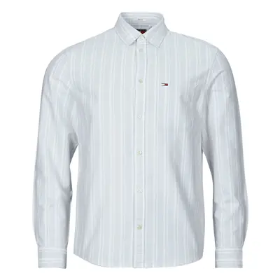 Tommy Jeans TJM REG OXFORD STRIPESHIRT Hosszú ujjú ingek Kék