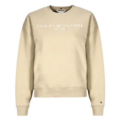 Tommy Hilfiger MDRN REG CORP LOGO C-NK SWTSHRT Pulóverek Bézs