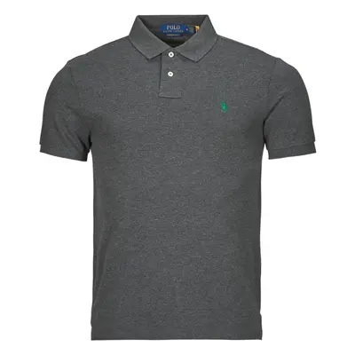 Polo Ralph Lauren POLO COUPE DROITE EN COTON BASIC MESH Rövid ujjú galléros pólók Szürke