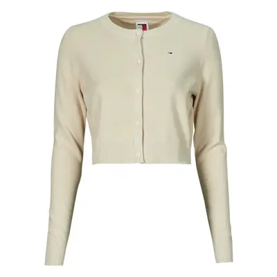 Tommy Jeans TJW CRP ESSENTIAL CARDIGAN Mellények / Kardigánok Bézs