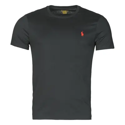 Polo Ralph Lauren T-SHIRT AJUSTE COL ROND EN COTON LOGO PONY PLAYER Rövid ujjú pólók Fekete