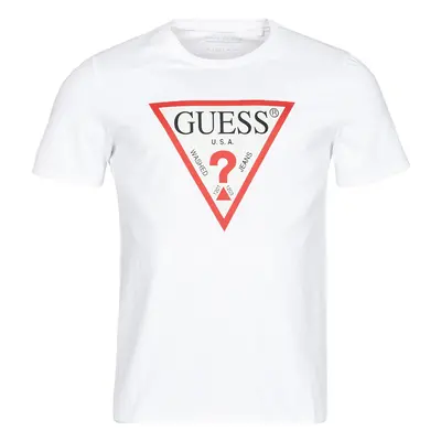 Guess CN SS ORIGINAL LOGO TEE Rövid ujjú pólók Fehér