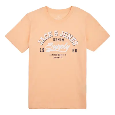 Jack & Jones JJELOGO TEE SS NECK 2 COL 23/24 NOOS JNR Rövid ujjú pólók Narancssárga