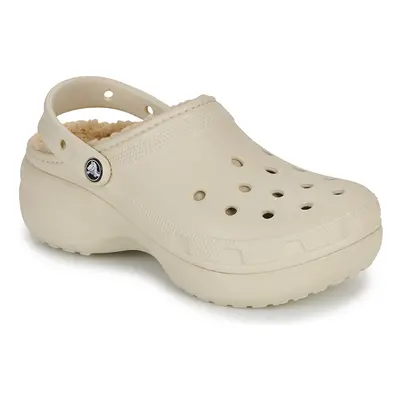 Crocs Classic Platform Lined Clog W Klumpák Bézs