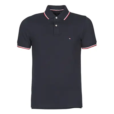 Tommy Hilfiger TOMMY TIPPED SLIM POLO Rövid ujjú galléros pólók Kék