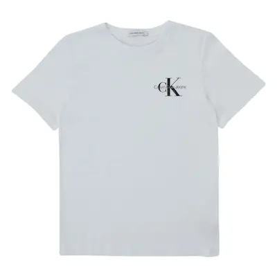 Calvin Klein Jeans CHEST MONOGRAM TOP Rövid ujjú pólók Fehér