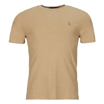 Polo Ralph Lauren T-SHIRT AJUSTE COL ROND EN PIMA COTON Rövid ujjú pólók Bézs