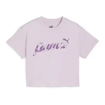 Puma ESS+ BLOSSOM SHORT TEE G Rövid ujjú pólók Lila