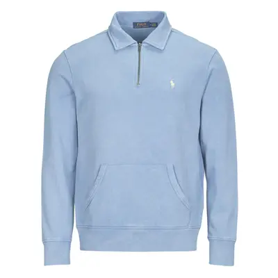 Polo Ralph Lauren SWEATSHIRT DEMI ZIP EN MOLLETON Pulóverek Kék