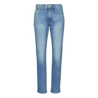 Pepe jeans STRAIGHT JEANS HW Egyenes szárú farmerek Kék