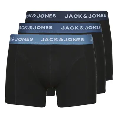 Jack & Jones JACSOLID TRUNKS 3 PACK OP Boxerek Fekete