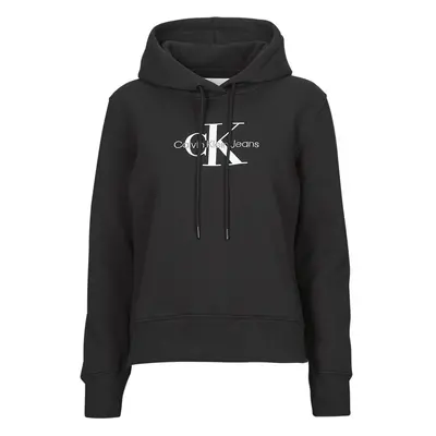 Calvin Klein Jeans MONOLOGO REGULAR HOODIE Pulóverek Fekete