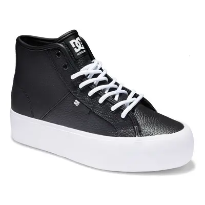 DC Shoes Manual hi wnt ADJS300286 BLACK/WHITE (BKW) Divat edzőcipők Fekete