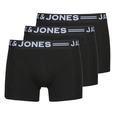 Jack & Jones SENSE TRUNKS 3-PACK Boxerek Fekete