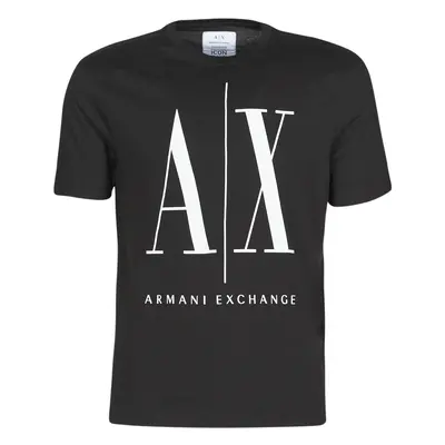 Armani Exchange HULO Rövid ujjú pólók Fekete