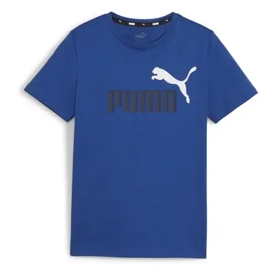 Puma ESS+ 2 COL LOGO TEE B Rövid ujjú pólók Kék