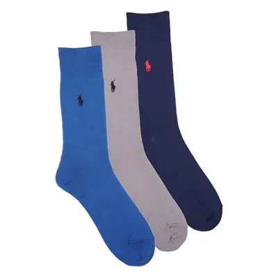 Polo Ralph Lauren 84023PK-MERC 3PK-CREW SOCK-3 PACK Zoknik Sokszínű