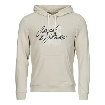 Jack & Jones JJZURI SWEAT HOOD Pulóverek Bézs