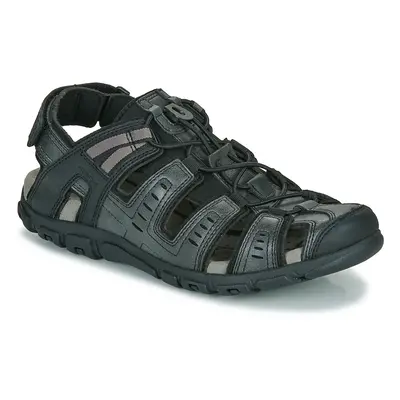 Geox UOMO SANDAL STRADA Szandálok / Saruk Fekete