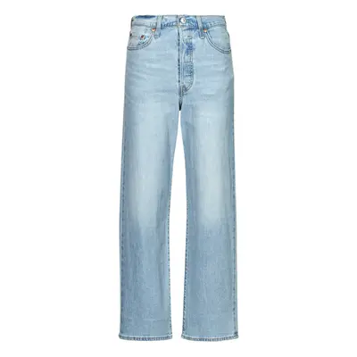 Levis RIBCAGE STRAIGHT ANKLE Lightweight Egyenes szárú farmerek Kék