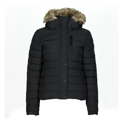 Superdry CLASSIC FAUX FUR FUJI JACKET Steppelt kabátok Fekete