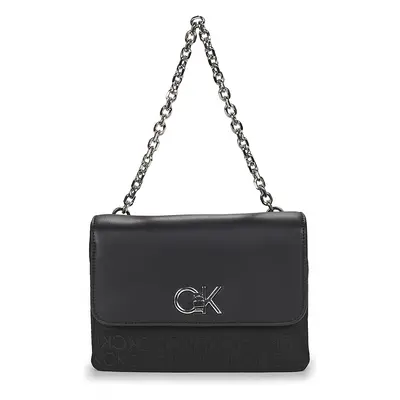 Calvin Klein Jeans RE-LOCK DOUBLE GUSETTBAG_JCQ Válltáskák Fekete