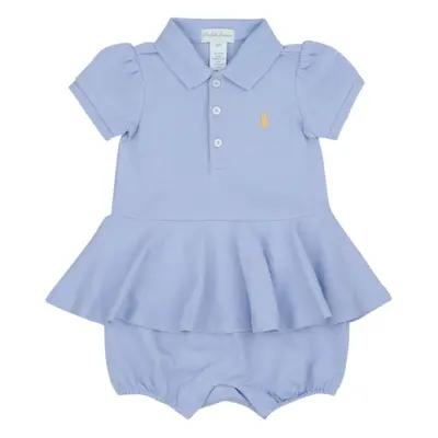 Polo Ralph Lauren SS PEPLUM BU-ONE PIECE-SHORTALL Rövid ruhák Kék