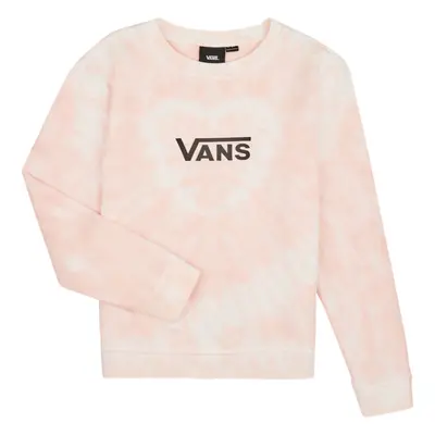 Vans TIE-DYE HEART CREW Pulóverek Fehér